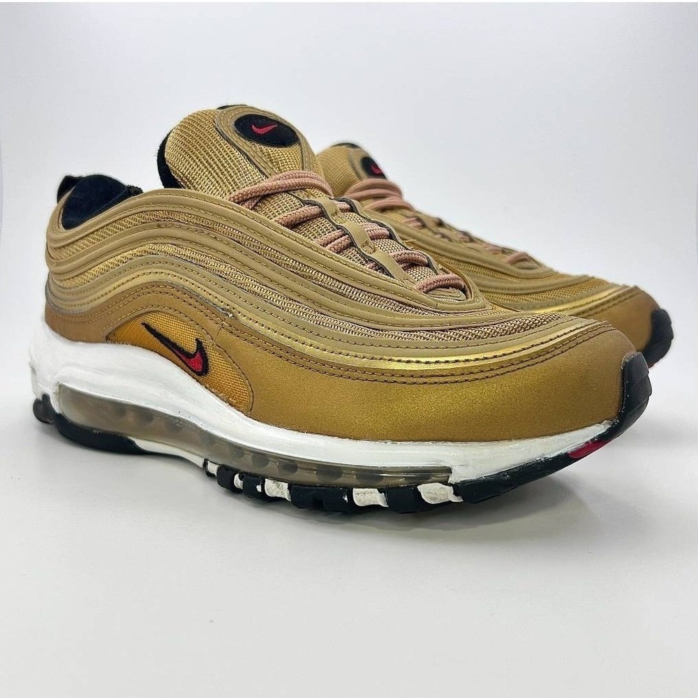 Nike Air Max 97 OG Golden Bullet Metallic‎ Gold DQ9131-700 Womens 8 Sneakers